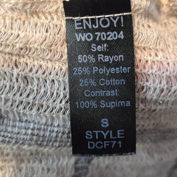 Michael Stars Top Size Small Boho Plaid Sleeveless Semisheer High Low Hem - Picture 5 of 5